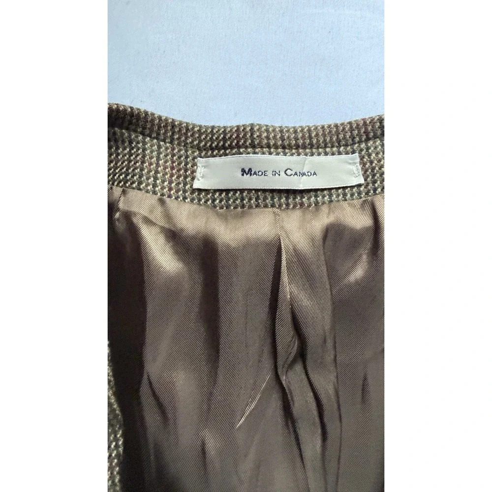 Chaps Ralph Lauren Men's Tweed Wool Houndstooth blazer size 48 R